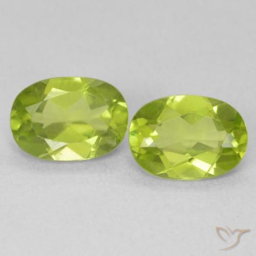 1.74ctw Natürlicher hellgrün Peridot, Oval, VVS-VS