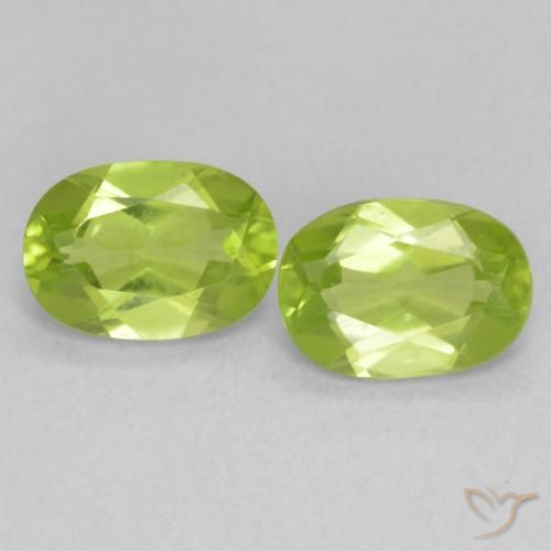 1.68ctw Natürlicher hellgrün Peridot, Oval, VVS-VS