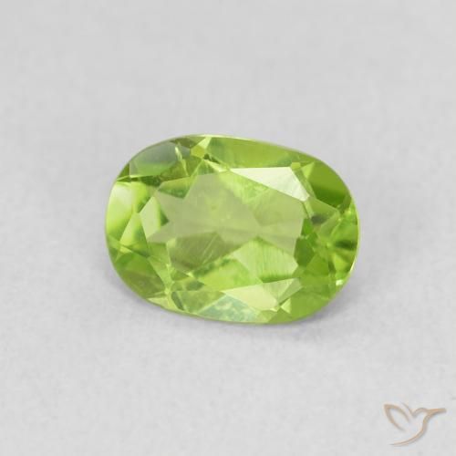 9,17 ctw natürlicher gelblich-grün Peridot, Oval, VS