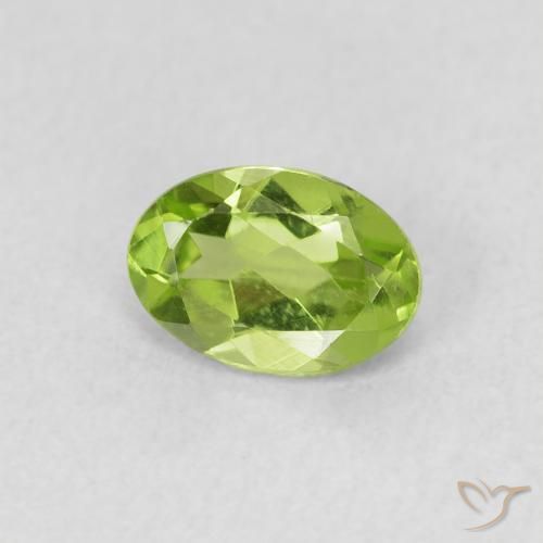 9,17 ctw natürlicher Leichtes lebendiges Grün Peridot, Oval, VS