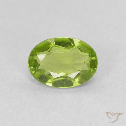0.82ct Natürlicher Mittelgrün Peridot, Oval, VS