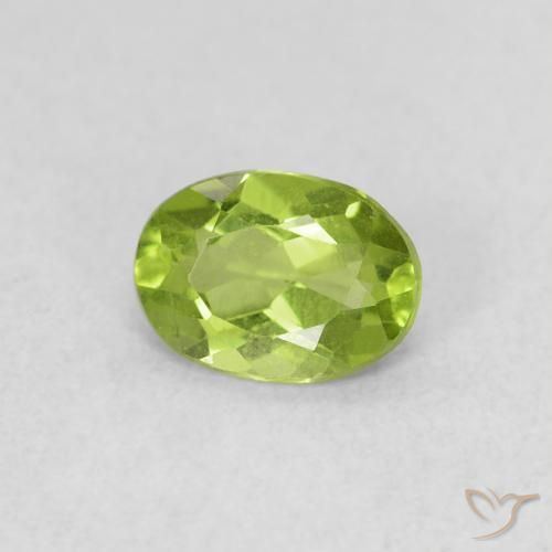 9,17 ctw natürlicher Lebendiges Gelbgrün Peridot, Oval, VS