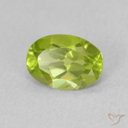 9,17 ctw natürlicher gelblich-grün Peridot, Oval, VS