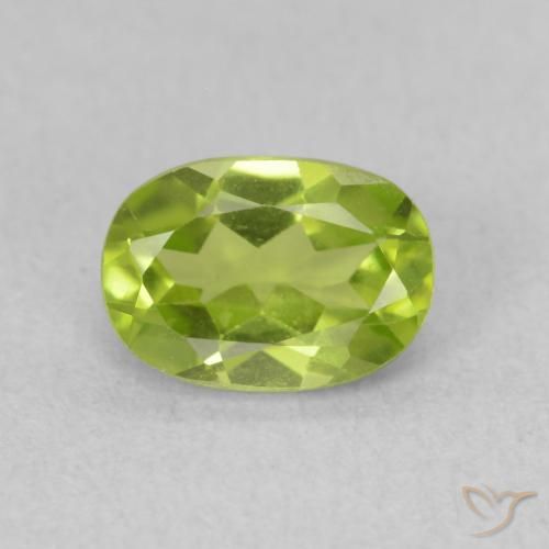 0.93ct Natürlicher hellgrün Peridot, Oval, VS