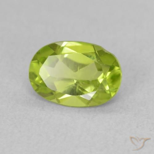 9,17 ctw natürlicher hellgrün Peridot, Oval, VS