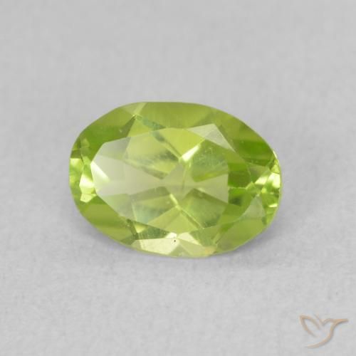 9,17 ctw natürlicher hellgrün Peridot, Oval, VS