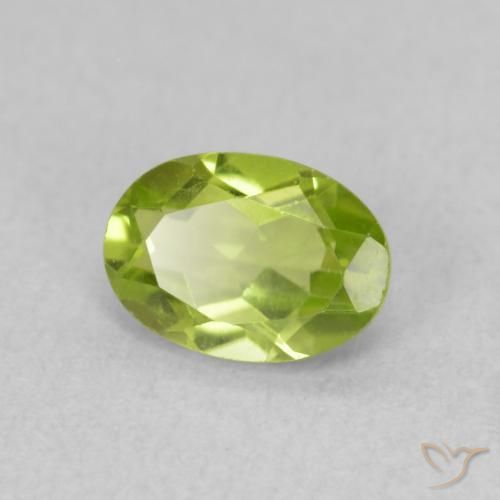 9,17 ctw natürlicher hellgrün Peridot, Oval, VS