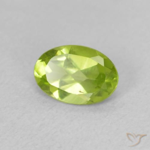 9,17 ctw natürlicher hellgrün Peridot, Oval, VVS-VS