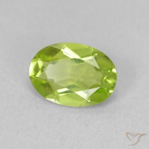 9,17 ctw natürlicher Lebendiges grün Peridot, Oval, VVS-VS