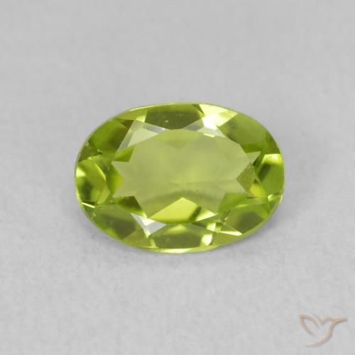 0.77ct Natürlicher hellgrün Peridot, Oval, VVS-VS