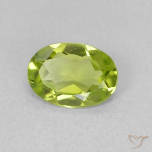9,17 ctw natürlicher hellgrün Peridot, Oval, VVS-VS
