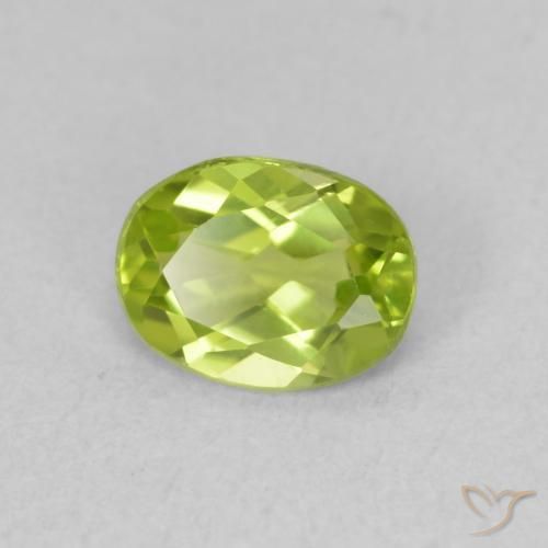 9,17 ctw natürlicher hellgrün Peridot, Oval, VVS-VS