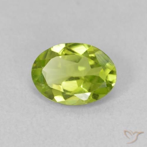 9,17 ctw natürlicher hellgrün Peridot, Oval, VVS-VS