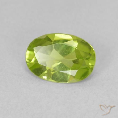 9,17 ctw natürlicher hellgrün Peridot, Oval, VVS-VS