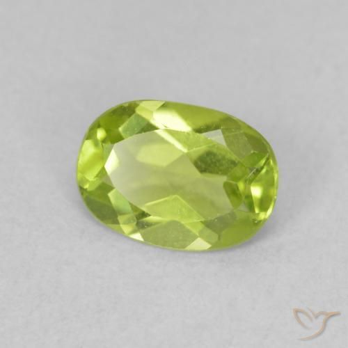 9,17 ctw natürlicher hellgrün Peridot, Oval, VVS-VS