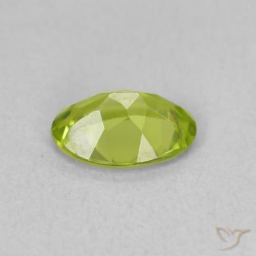 9,17 ctw natürlicher Lebendiges Gelbgrün Peridot, Oval, VVS-VS
