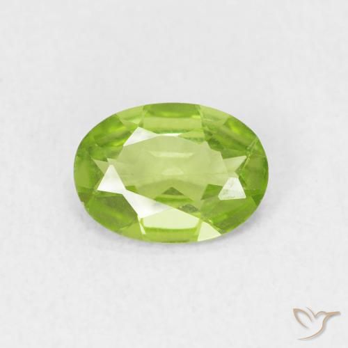 0.72ct Natürlicher Lebendiges grün Peridot, Oval, VVS-VS