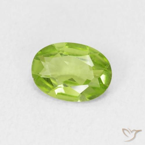 9,17 ctw natürlicher Lebendiges grün Peridot, Oval, VVS-VS