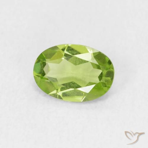 9,17 ctw natürlicher Mittelgrün Peridot, Oval, VVS-VS