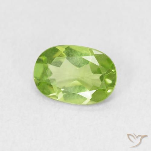 9,17 ctw natürlicher Lebendiges grün Peridot, Oval, VVS-VS