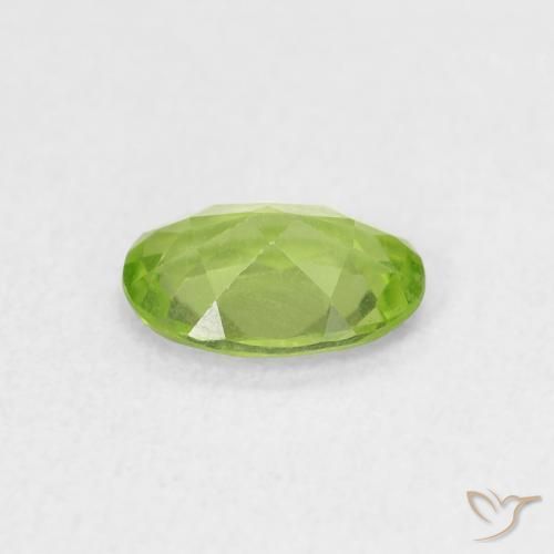 9,17 ctw natürlicher Medium Light-Green Peridot, Oval, VVS-VS