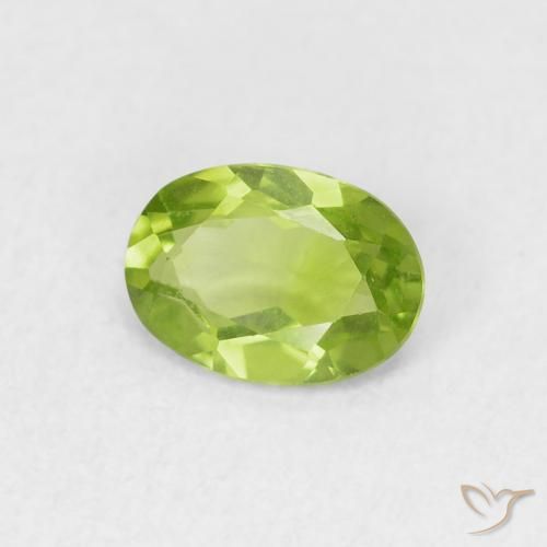 9,17 ctw natürlicher Lebendiges grün Peridot, Oval, VVS-VS
