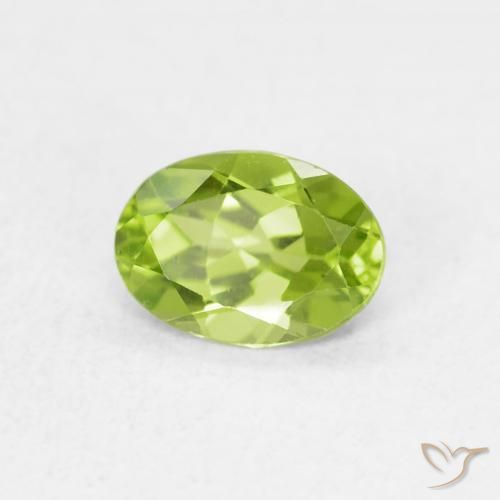 9,17 ctw natürlicher Lebendiges grün Peridot, Oval, VVS-VS