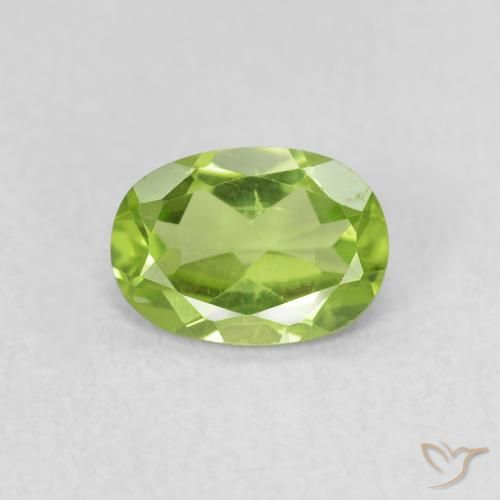 0.79ct Natürlicher Mittelgrün Peridot, Oval, VS
