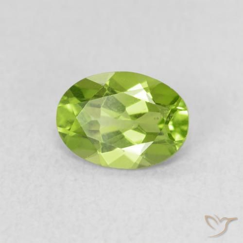 9,17 ctw natürlicher Mittelgrün Peridot, Oval, VS