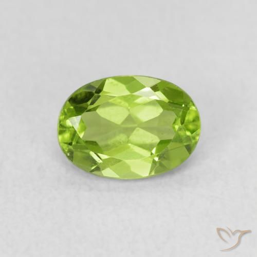 0.95ct Natürlicher Lebendiges grün Peridot, Oval, VS