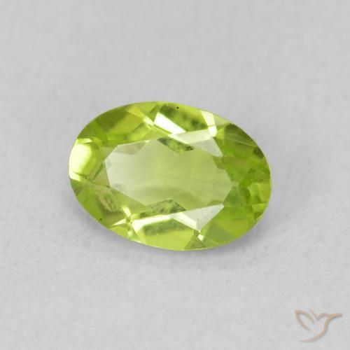 9,17 ctw natürlicher Lebendiges Gelbgrün Peridot, Oval, VS