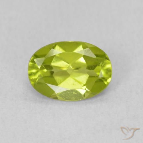 0.79ct Natürlicher hellgrün Peridot, Oval, VS