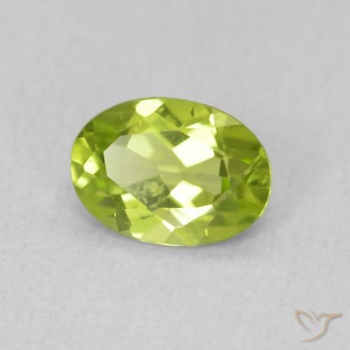 9,17 ctw natürlicher hellgrün Peridot, Oval, VS