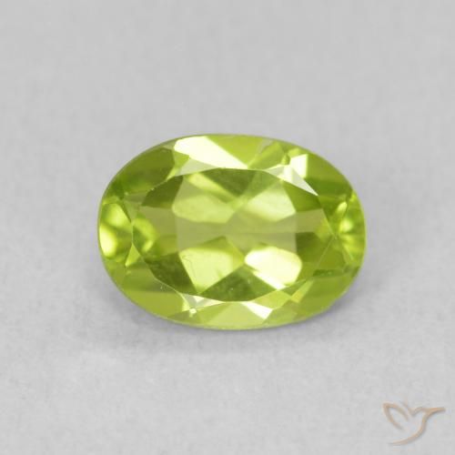 0.89ct Natürlicher hellgrün Peridot, Oval, VS
