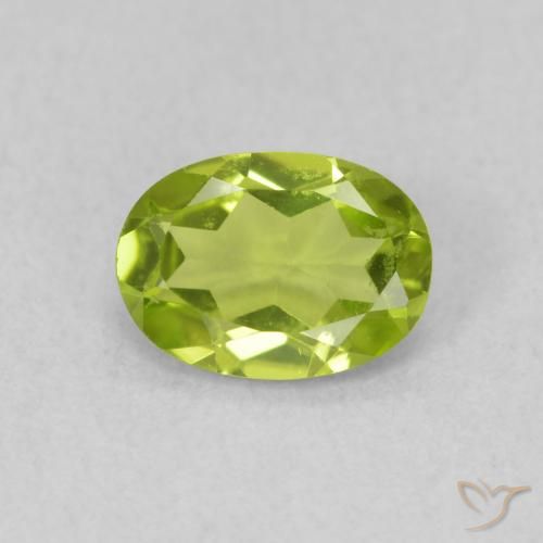 0.80ct Natürlicher Mittelgrün Peridot, Oval, VS