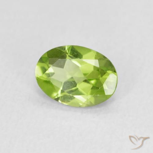 9,17 ctw natürlicher gelblich-grün Peridot, Oval, VS