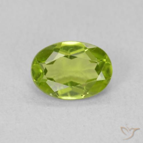 0.83ct Natürlicher Lebendiges grün Peridot, Oval, VS