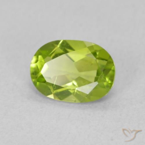 9,17 ctw natürlicher hellgrün Peridot, Oval, VS
