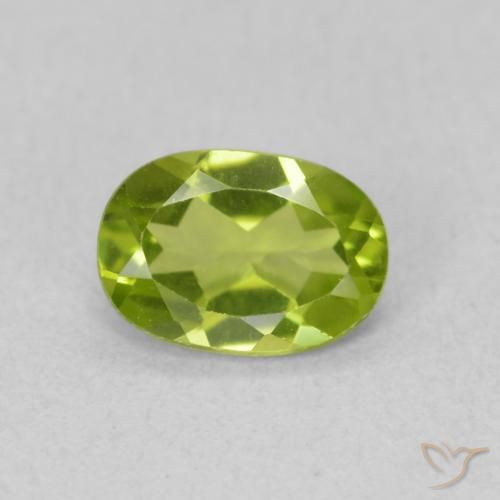 0.83ct Natürlicher Mittelgrün Peridot, Oval, VS