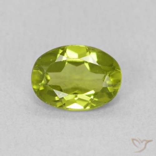 0.82ct Natürlicher Olivgrün Peridot, Oval, VS