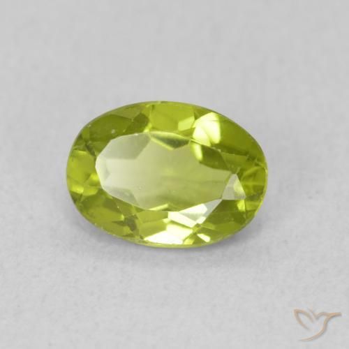 9,17 ctw natürlicher Olivgrün Peridot, Oval, VS