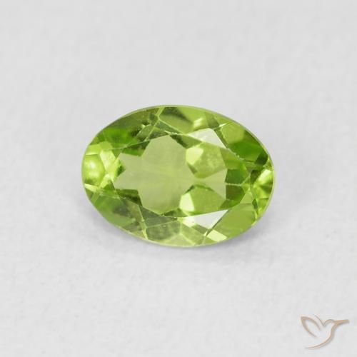9,17 ctw natürlicher Leichtes lebendiges Grün Peridot, Oval, VS
