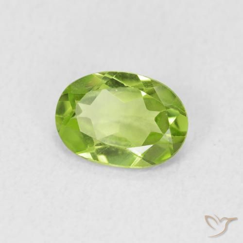 9,17 ctw natürlicher Leichtes lebendiges Grün Peridot, Oval, VS