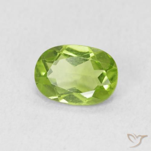 9,17 ctw natürlicher Leichtes lebendiges Grün Peridot, Oval, VS