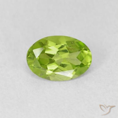 0.73ct Natürlicher gelblich-grün Peridot, Oval, VS