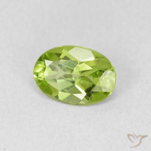 9,17 ctw natürlicher hellgrün Peridot, Oval, VS