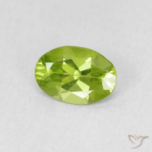 9,17 ctw natürlicher gelblich-grün Peridot, Oval, VVS-VS