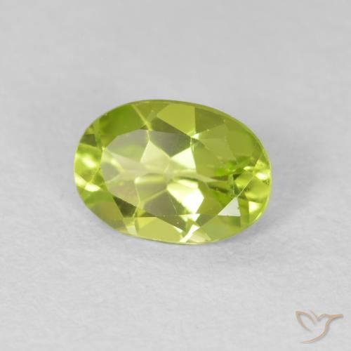 9,17 ctw natürlicher hellgrün Peridot, Oval, VS