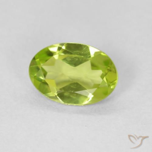 9,17 ctw natürlicher hellgrün Peridot, Oval, VS