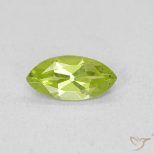 0.55ct Natürlicher hellgrün Peridot, Marquise, VS